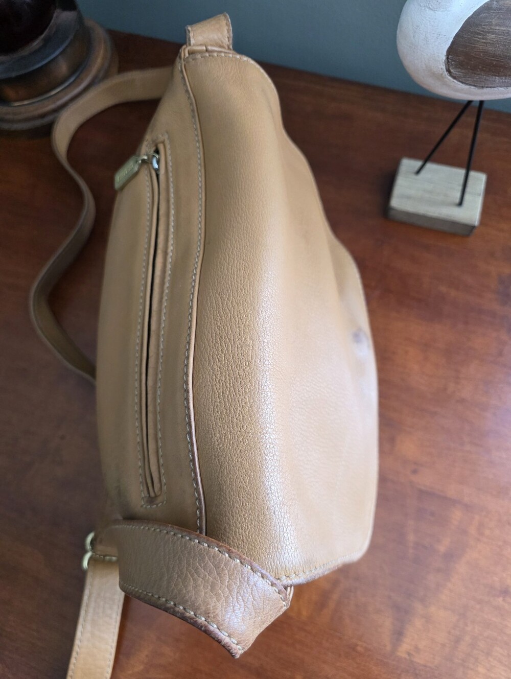 Coach 4903 Sonoma Natural Grain Leather Flap Crossbody Saddle Bag - Picture 13 of 16